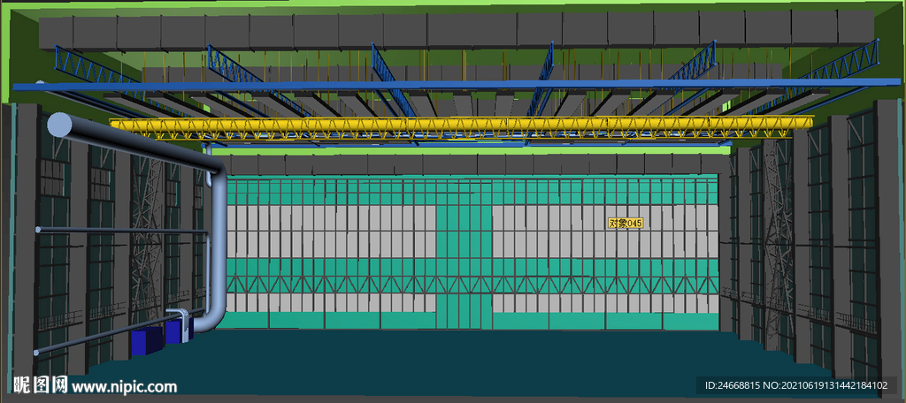 飞机库 三维建模