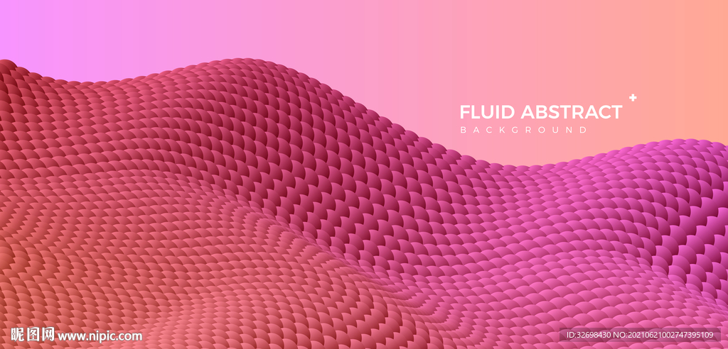 时尚山峰波纹动感红紫色渐变背景