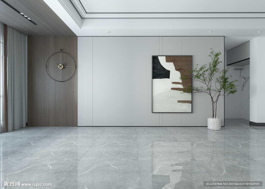 沙发空场景 现代客厅 家具场景