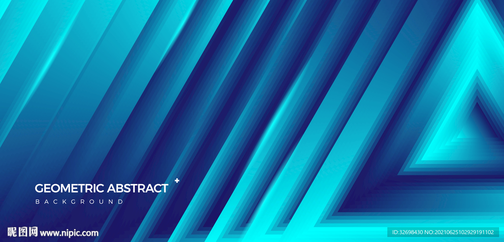 时尚动感几何三角形渐变抽象背景