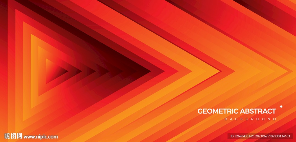 时尚动感几何三角形渐变抽象背景