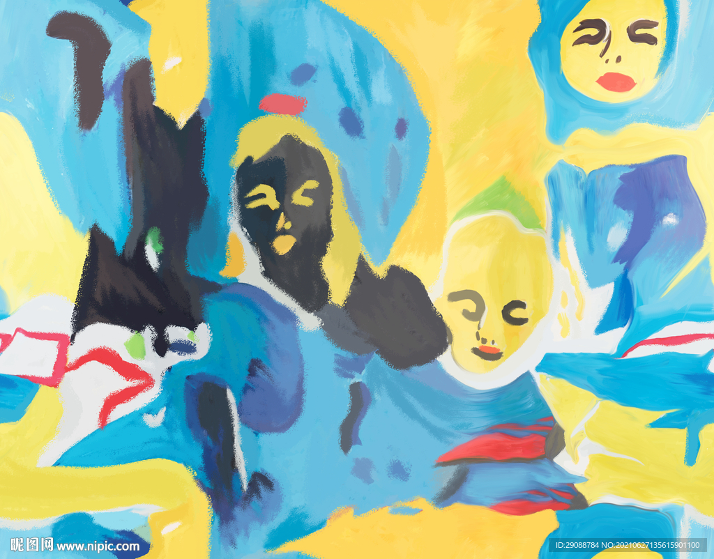 大牌花 数码印花 油画