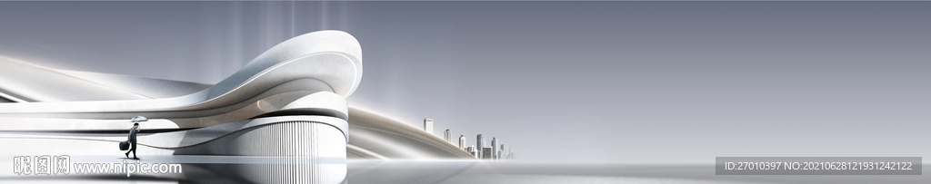 未来城市高级灰地产主画面