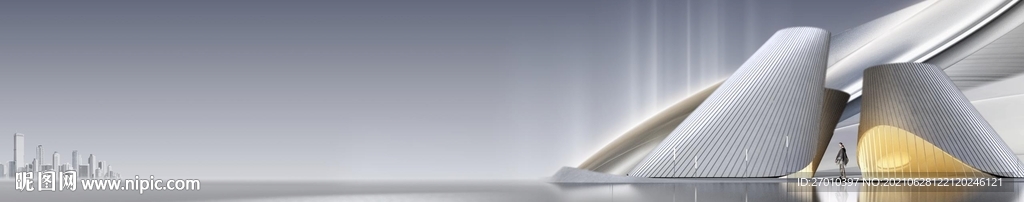 未来城市高级灰地产主画面