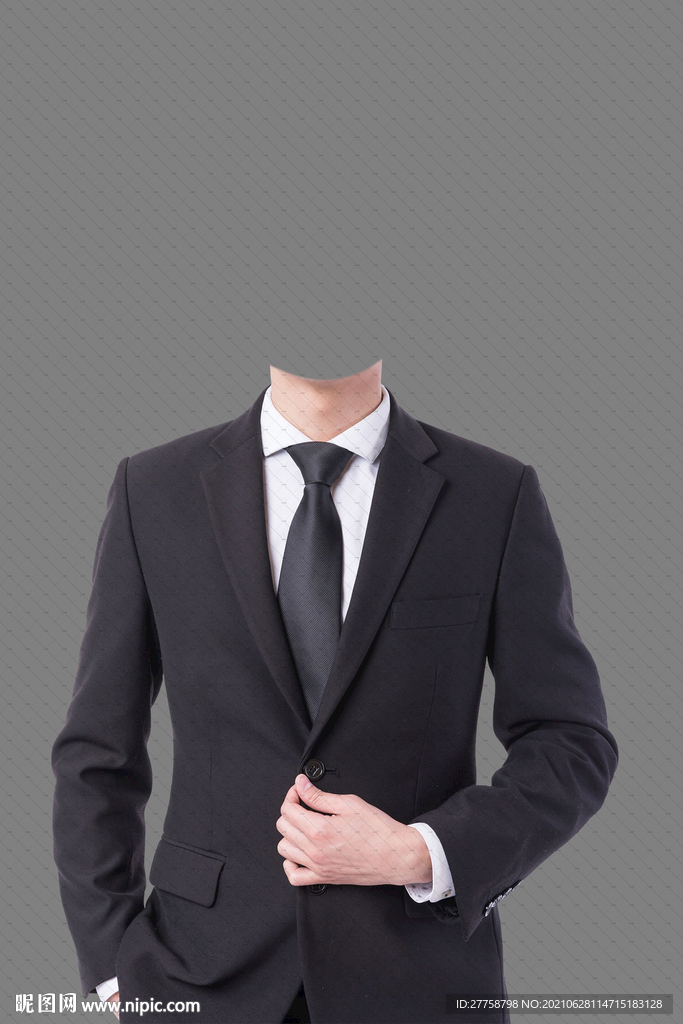 男士半身西装形象照图片