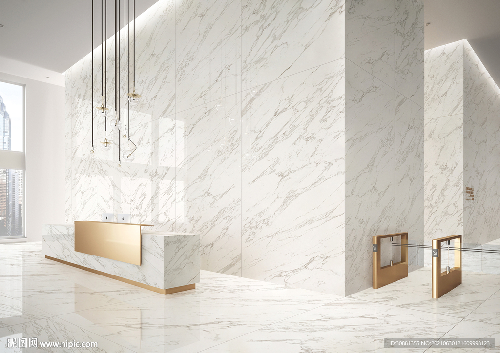 大板亮光砖效果图