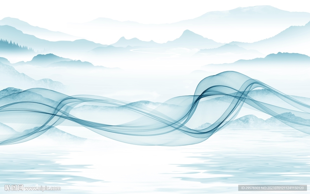 别墅新款山水 tif文件分层