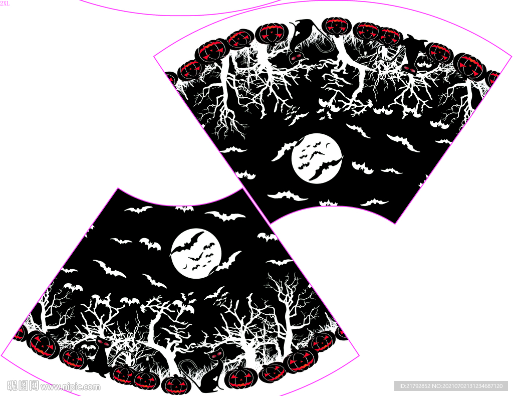 万圣 圣诞节定位图片 数码印花