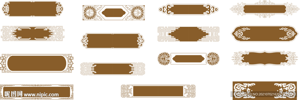 中式古典边框  标题框