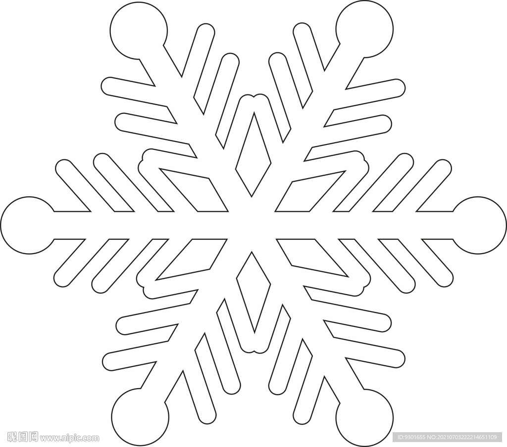 时尚创意木制色镂空花纹雪花