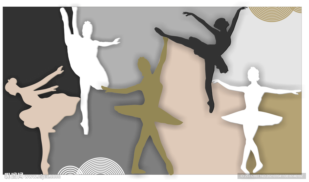 舞蹈艺术墙设计