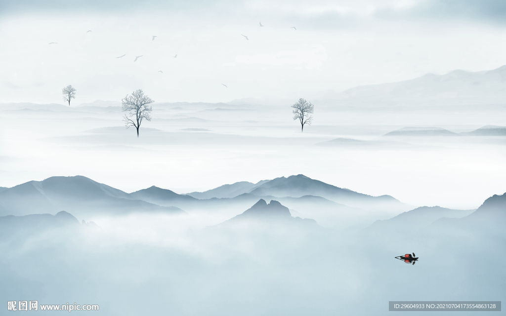 大气意境山水 tif分层文件