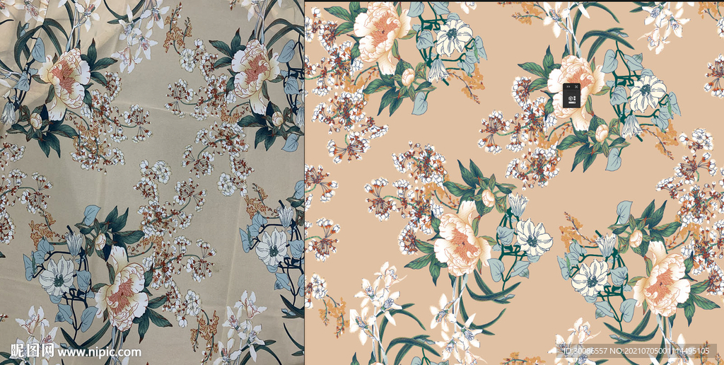 数码印花 小碎花