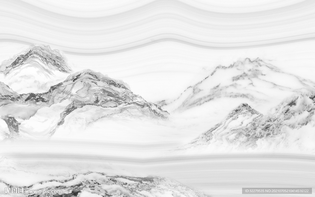 人气山水石纹 TIF文件分层