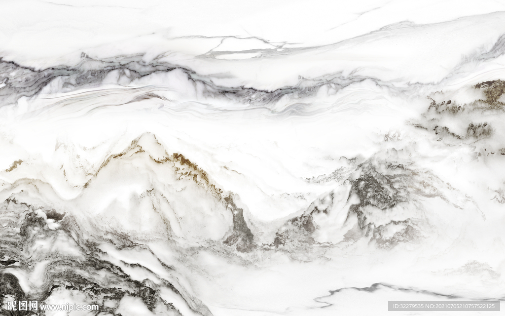 大气山水石纹 TIF文件分层