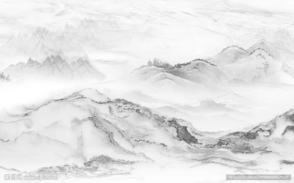 高级 鱼肚白背景墙 TIF分层