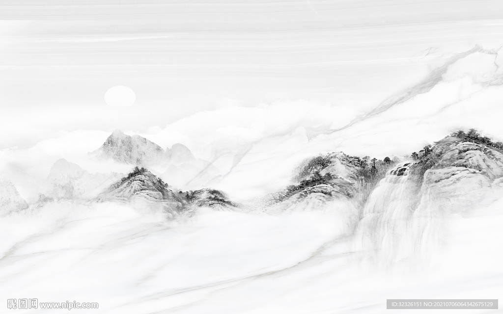 高清 鱼肚白背景墙 TIF分层