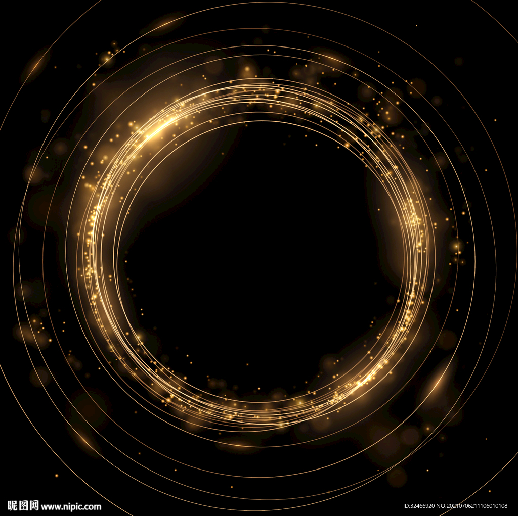 金色圈背景