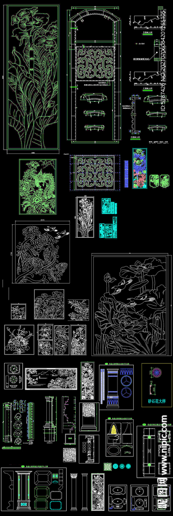酒店雕刻装饰画