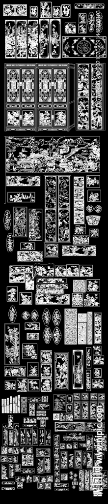 中式雕刻CAD图库