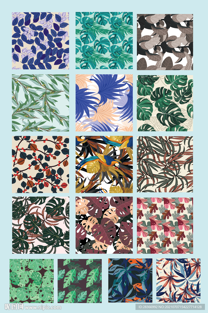 欧式矢量花草花纹花边底纹