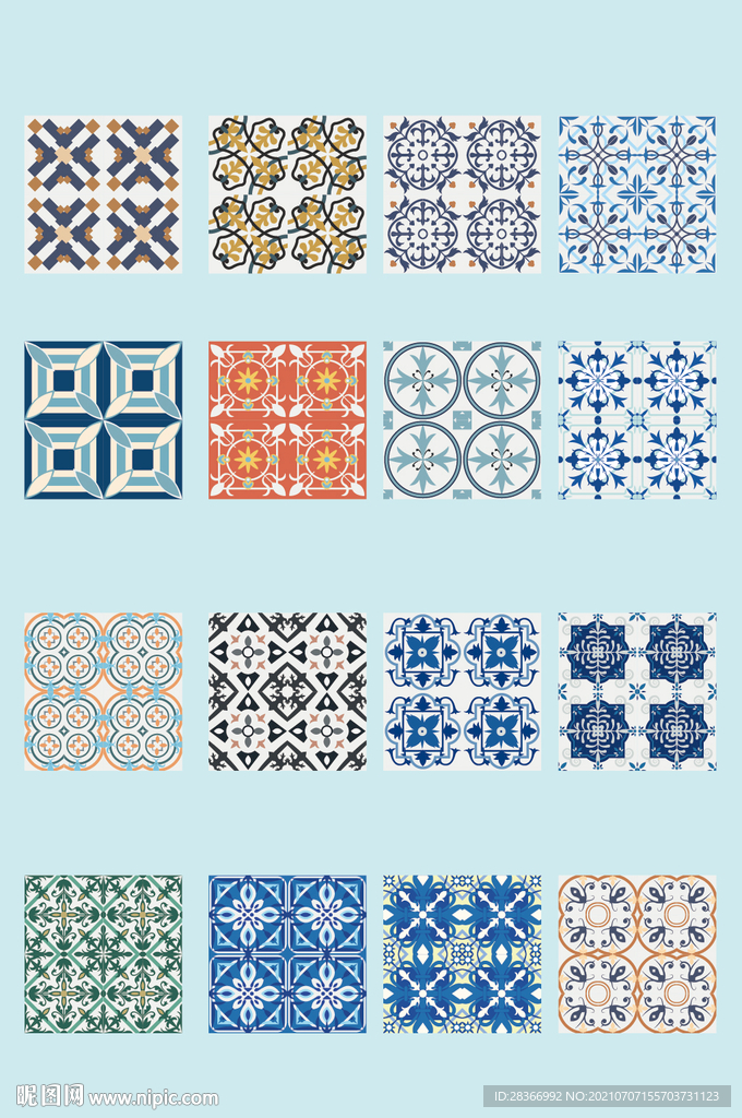 矢量中式花纹底纹