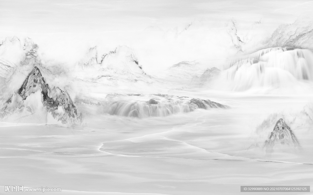 高档山水爵士白 TIF分层画