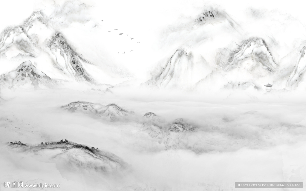 最新山水爵士白 TIF分层画