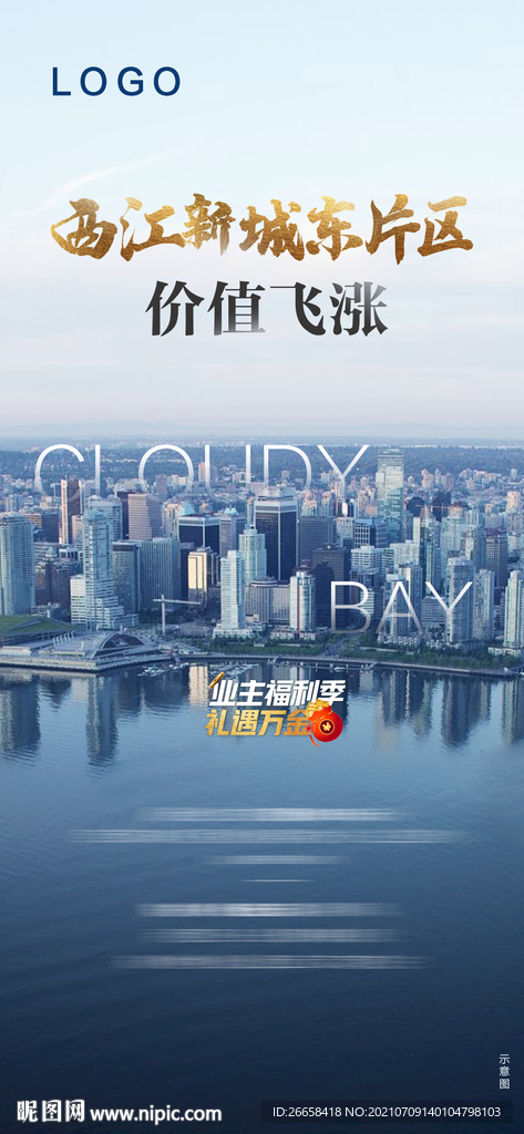 户型江景地产微信系列单图