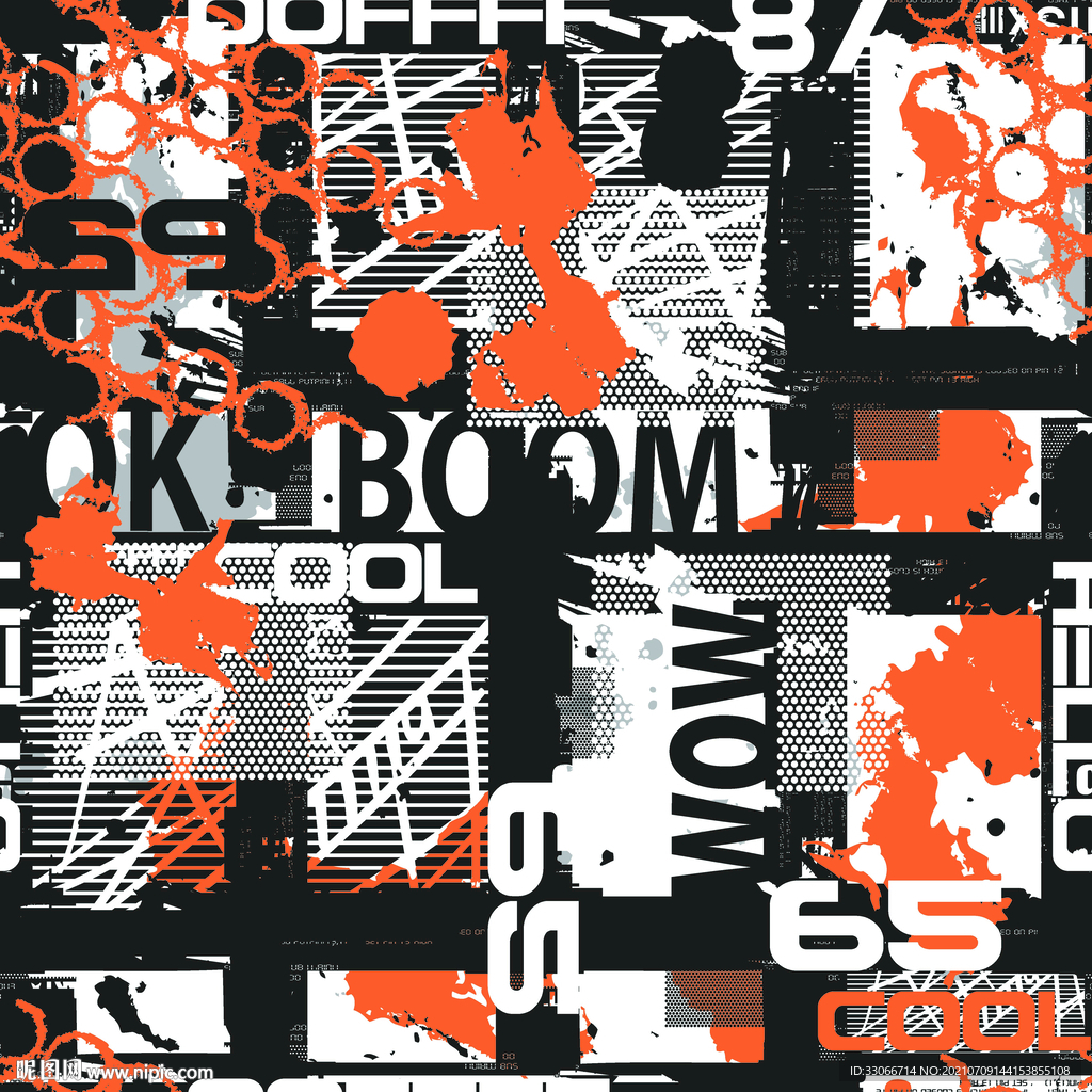 蜂巢 几何 迷彩 字母