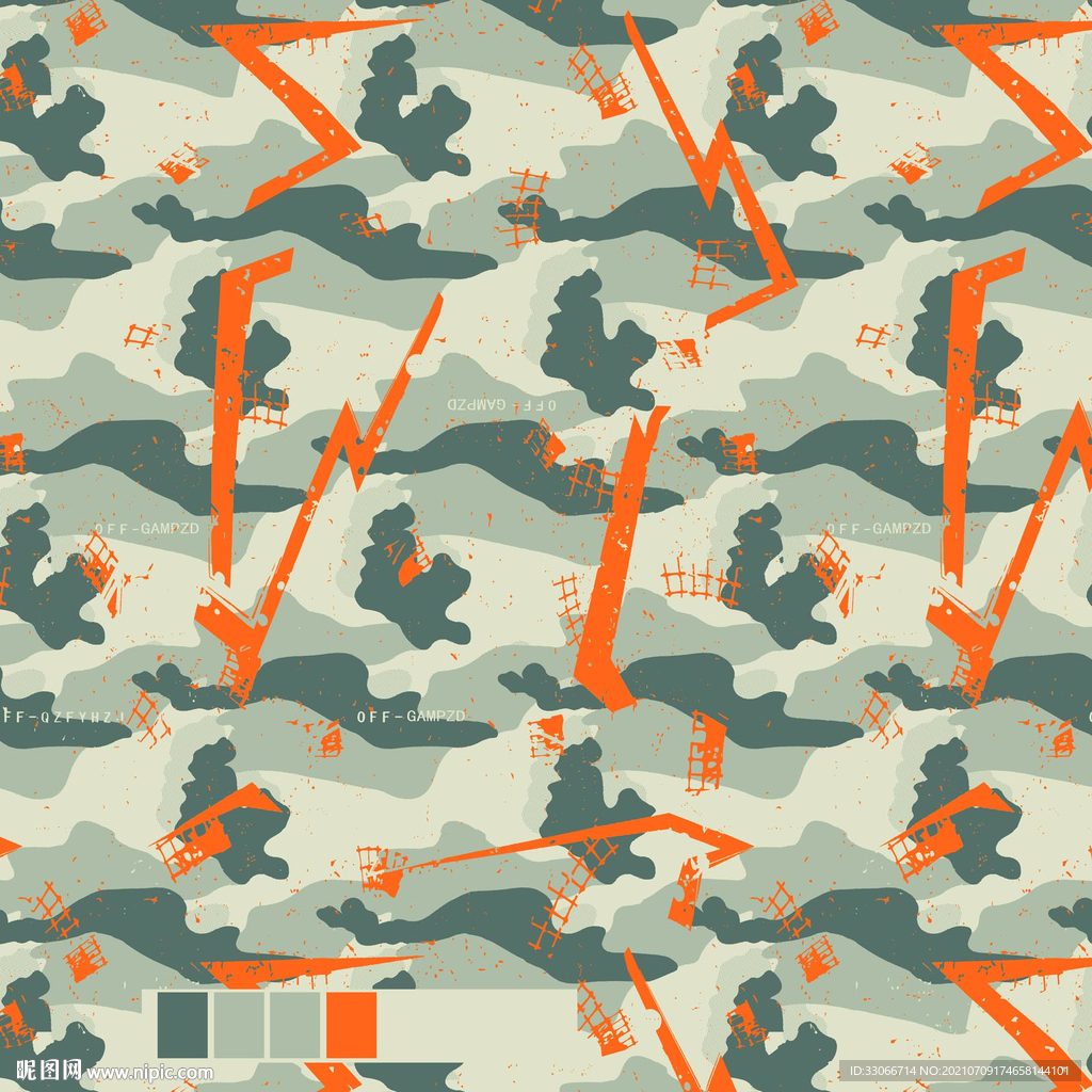 迷彩 点子 字母