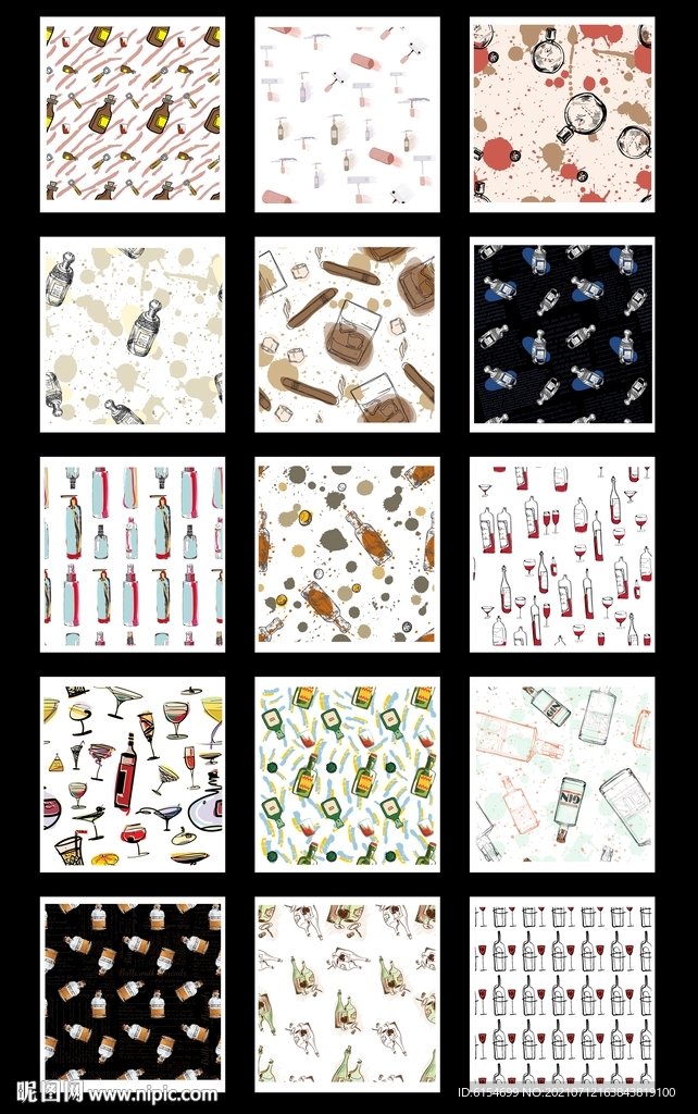 卡通瓶子满身印花