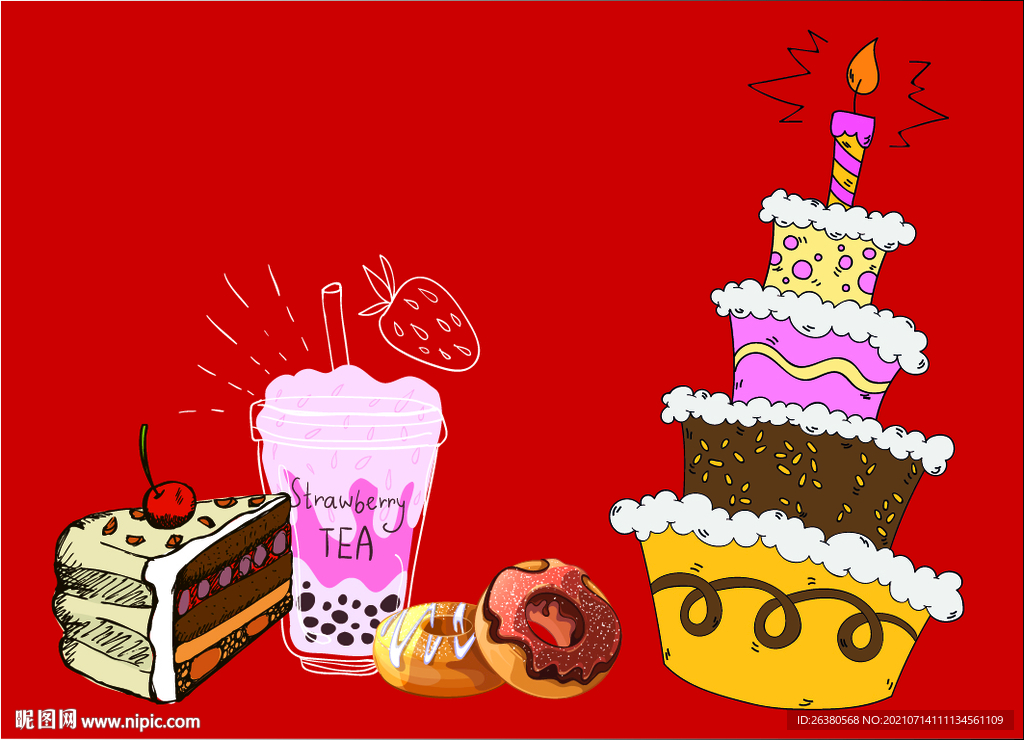 蛋糕 糕点 甜甜圈