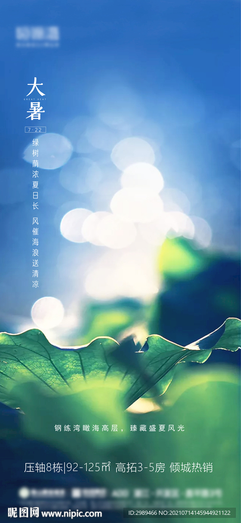 大暑节气海报