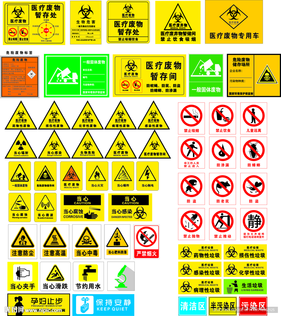 医疗废物标识牌