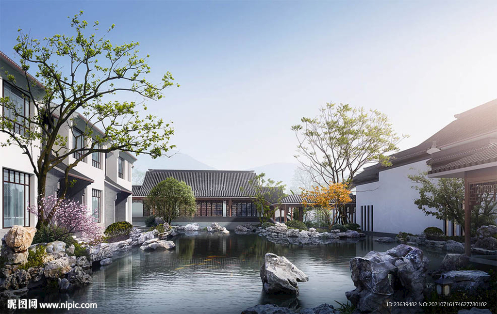 中式庭院效果图