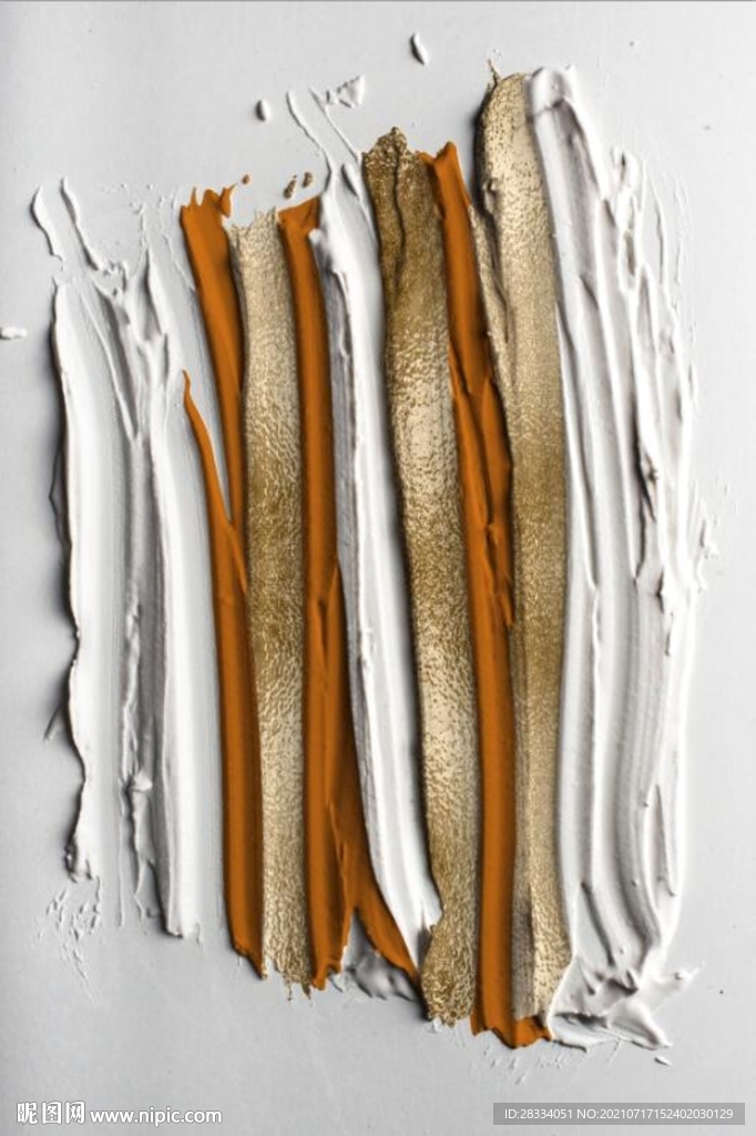 北欧浮雕抽象金色油漆玄关装饰画