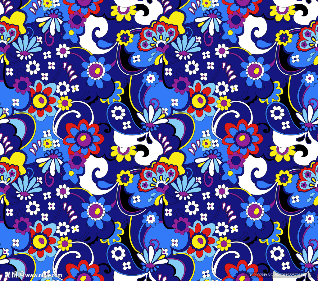 大牌花朵碎花乱花