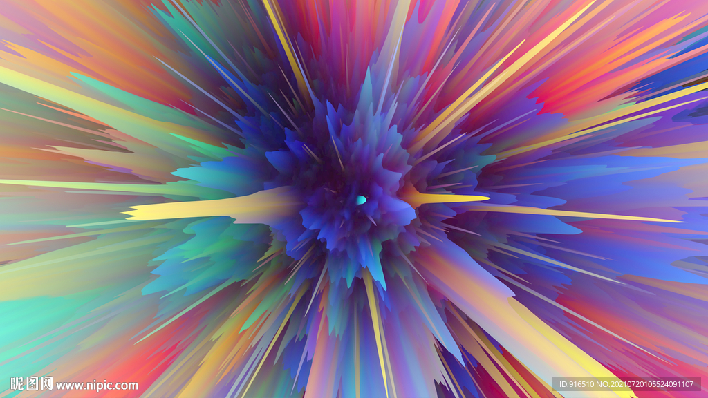 炫彩爆炸炫酷背景
