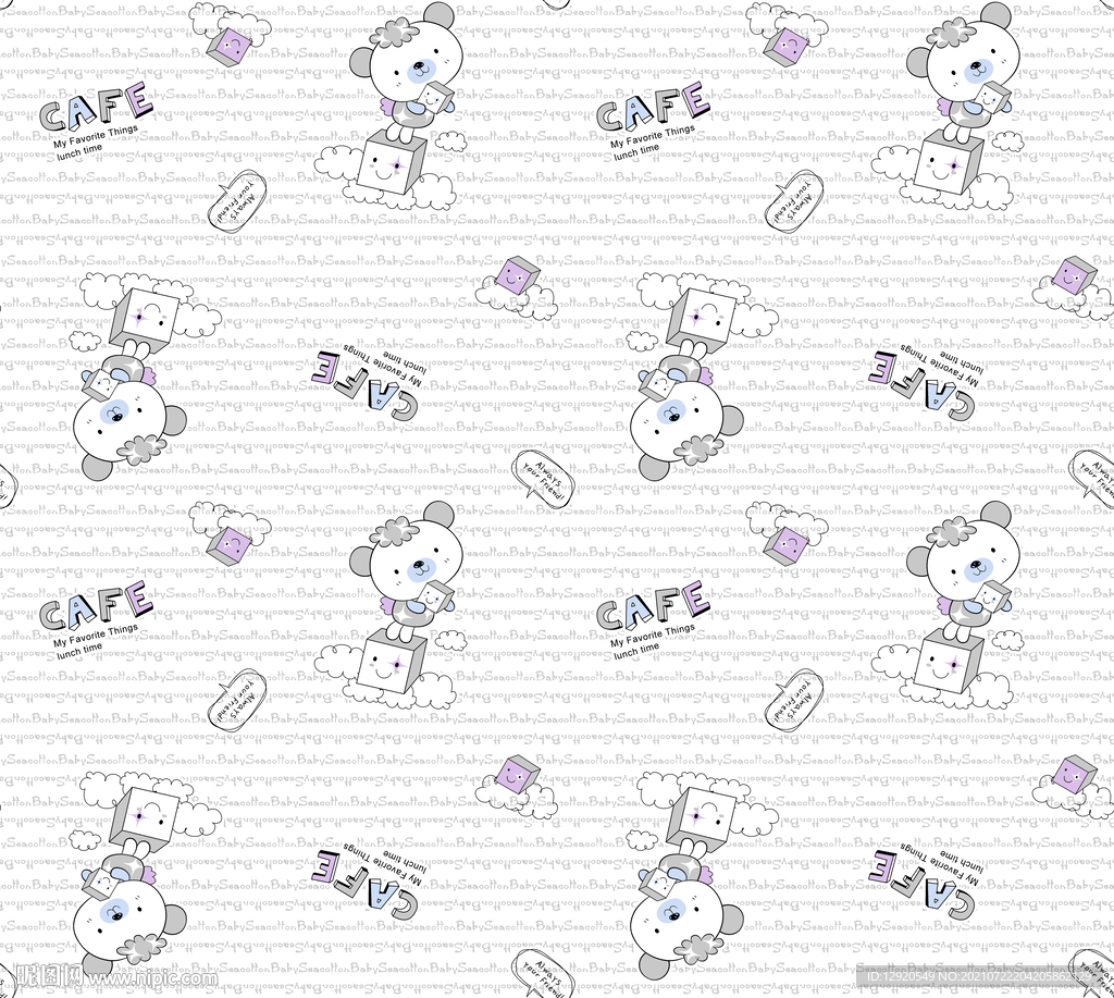 大牌卡通字母熊