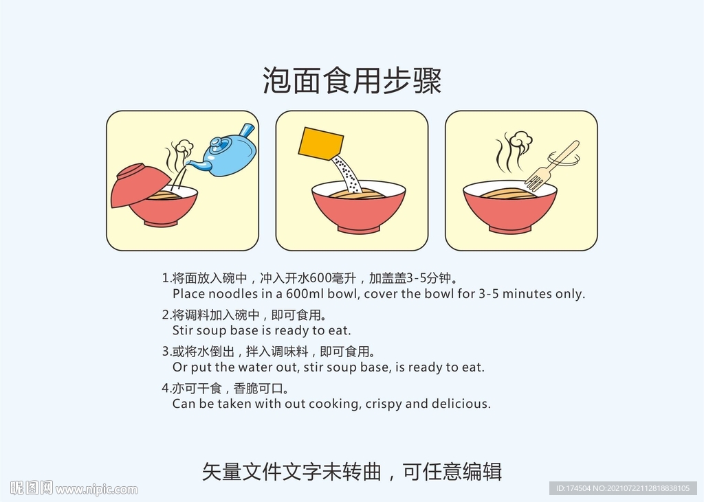 泡面食用步骤