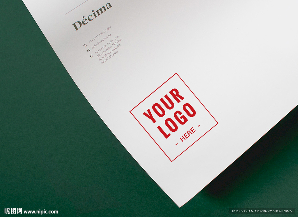 办公用品样机效果信纸