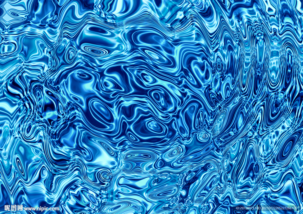 抽象蓝色水波纹