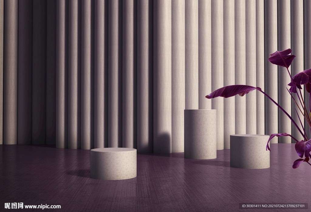 空间展台海报背景