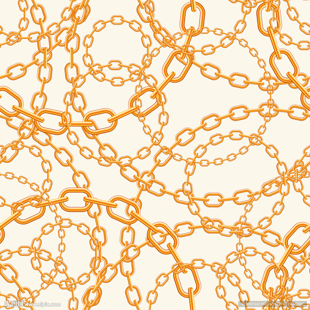 大牌  链条  数码印花  