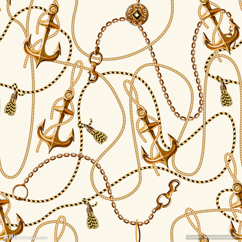 大牌  链条  数码印花  