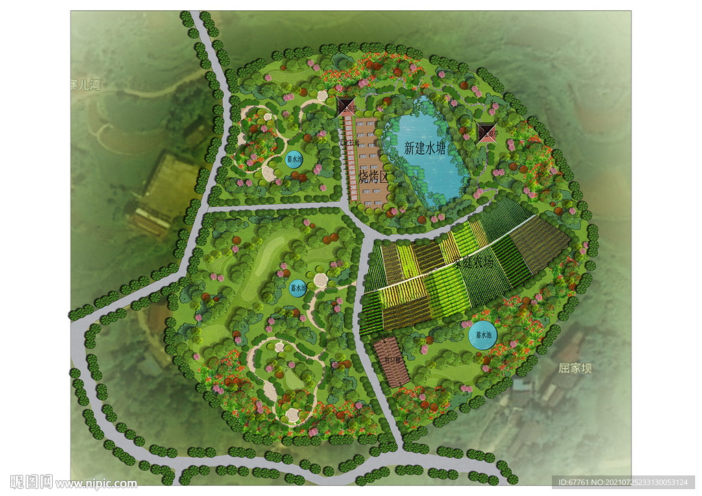 景观农家乐总图