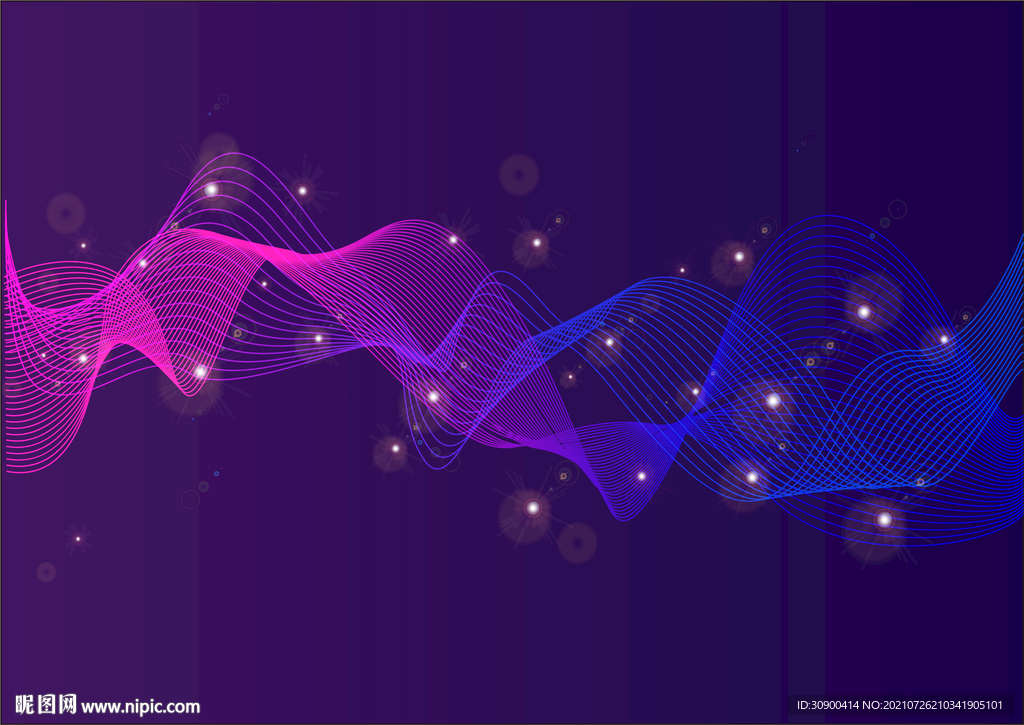 AI炫彩科技线条背景