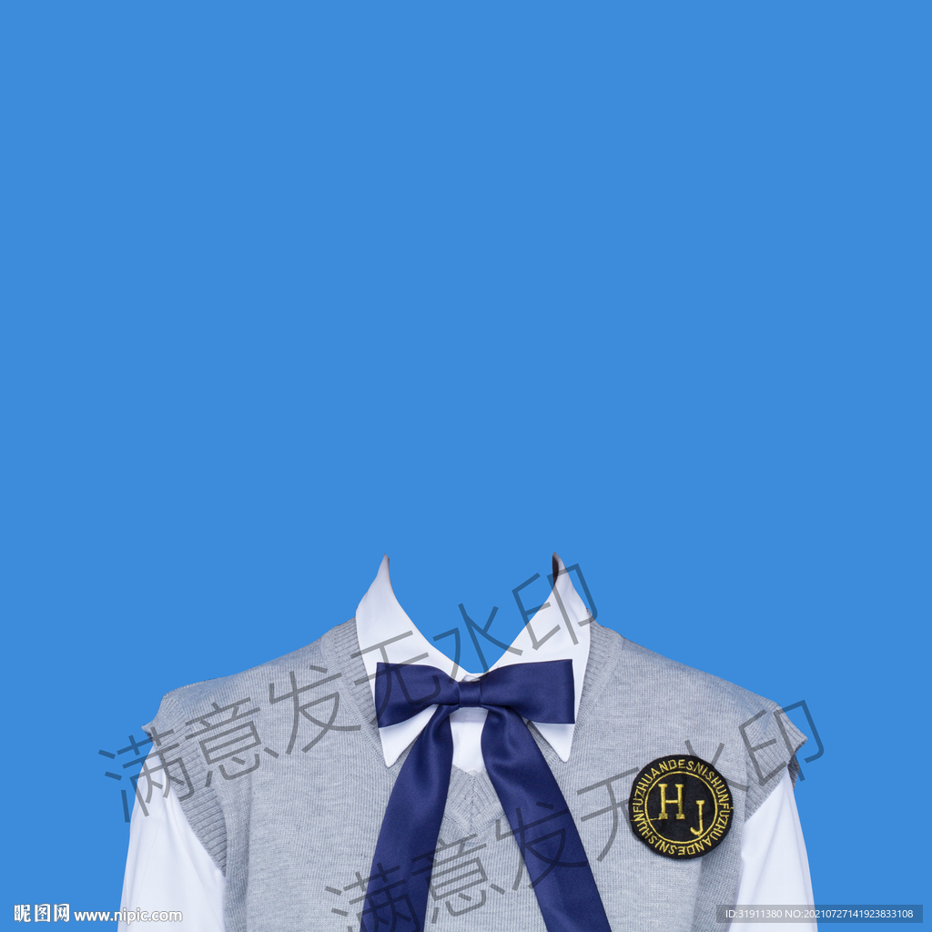 女生jk证件照衣服