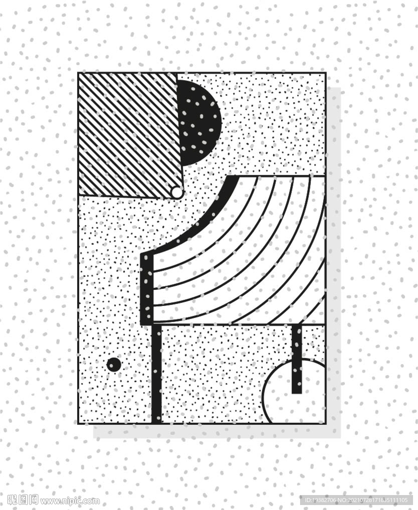  创意几何线条海报